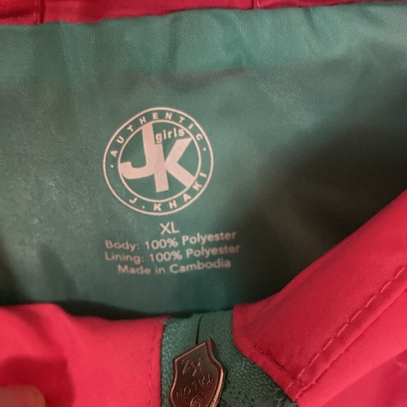 J. khaki Pink girls size XL new with tags Polo style  VEST - Picture 2 of 4